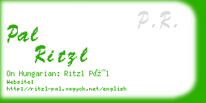 pal ritzl business card